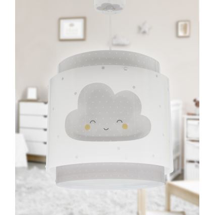 Dalber 76012E - Suspension pour enfant BABY DREAMS 1xE27/15W/230V gris