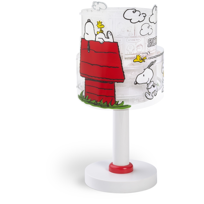 Dalber 76301 - Lampe de chevet enfant LED SNOOPY 1xG4/4W/230V blanche/rouge