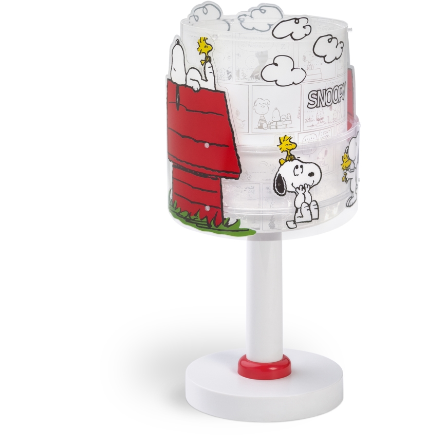 Dalber 76301 - Lampe de chevet enfant LED SNOOPY 1xG4/4W/230V blanche/rouge
