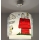 Dalber 76302 - Lustre pour enfant SNOOPY 1xE27/15W/230V blanc/rouge