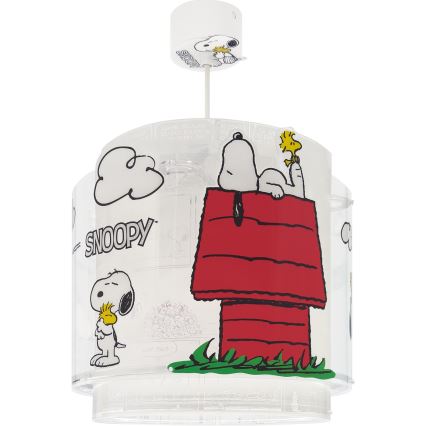 Dalber 76302 - Lustre pour enfant SNOOPY 1xE27/15W/230V blanc/rouge