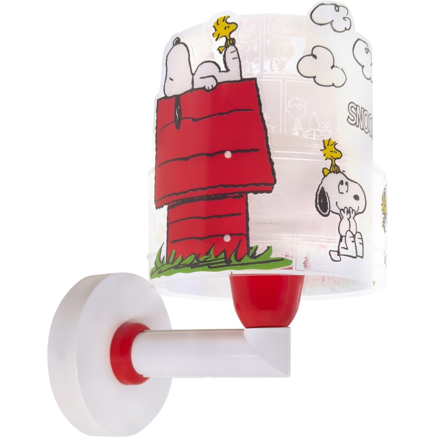 Dalber 76309 - Applique murale pour enfants SNOOPY 1xE27/15W/230V blanc/rouge