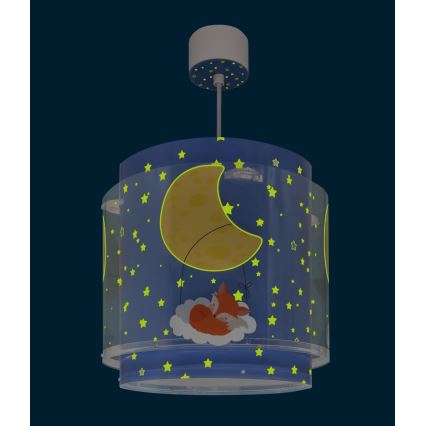 Dalber 76632 - Lustre pour enfant MOON DREAMS 1xE27/15W/230V bleu