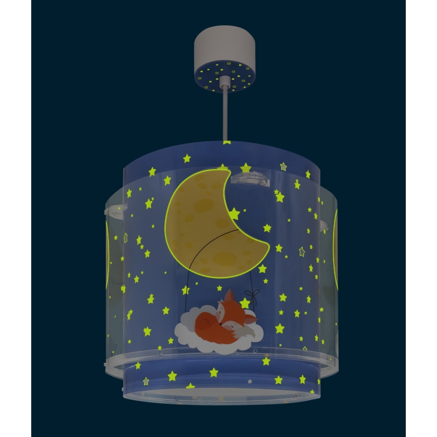 Dalber 76632 - Lustre pour enfant MOON DREAMS 1xE27/15W/230V bleu
