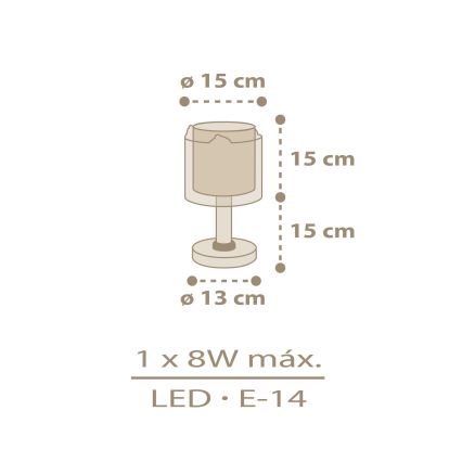 Dalber 76871 - Lampe enfant BABY CHICK 1xE14/8W/230V