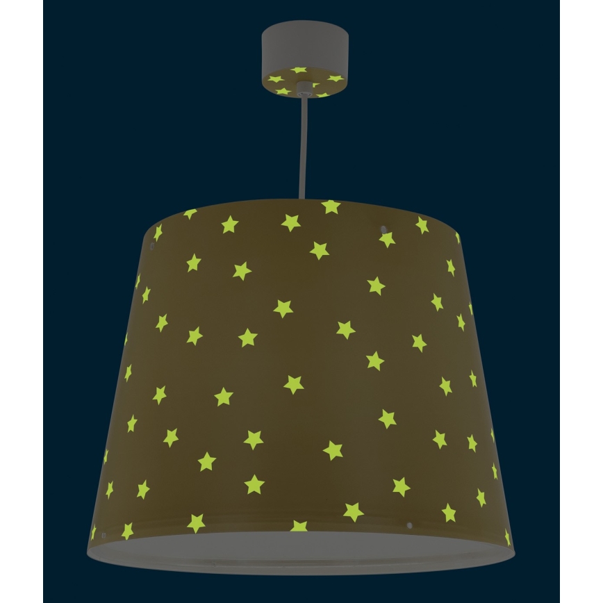 Dalber 82212A - Lustre enfant STAR LIGHT 1xE27/60W/230V jaune