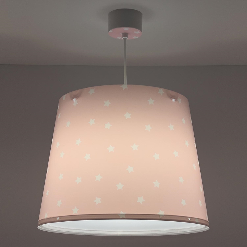 Dalber 82212S - Lustre enfant STAR LIGHT 1xE27/60W/230V rose