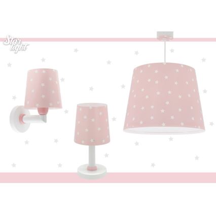 Dalber 82212S - Lustre enfant STAR LIGHT 1xE27/60W/230V rose