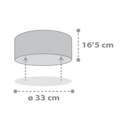 Dalber 82216B - Plafonnier enfant STAR LIGHT 2xE27/60W/230V blanc