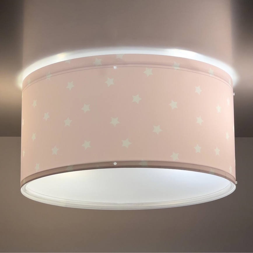 Dalber 82216S - Plafonnier enfant STAR LIGHT 2xE27/60W/230V rose