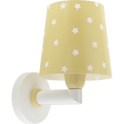 Dalber 82219A - Applique murale enfant STAR LIGHT 1xE27/60W/230V jaune