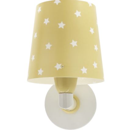 Dalber 82219A - Applique murale enfant STAR LIGHT 1xE27/60W/230V jaune