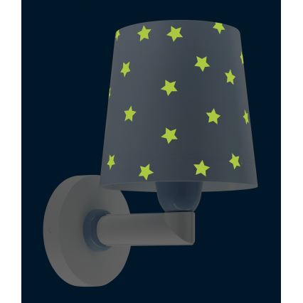 Dalber 82219T - Applique murale enfant STAR LIGHT 1xE27/60W/230V bleu