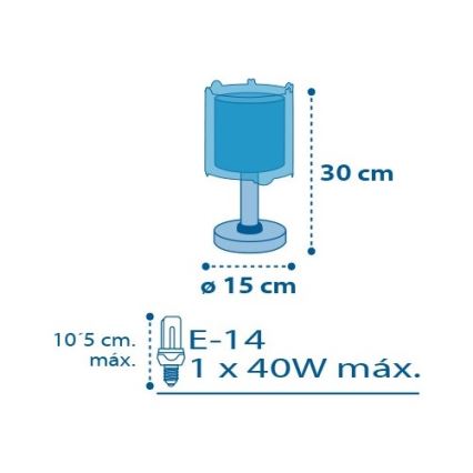 Dalber D-41341 - Lampe enfant PLANETS 1xE14/40W/230V