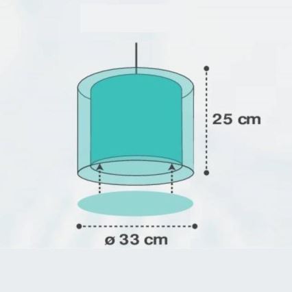 Dalber D-41412H - Lustre enfant CLOUDS 1xE27/60W/230V