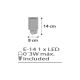 Dalber D-41415E - Veilleuse LED à brancher CLOUDS 1xE14/0,3W/230V