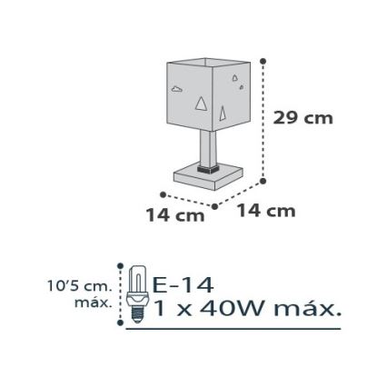 Dalber D-73241 - Lampe enfant HELLO LITTLE 1xE14/40W/230V