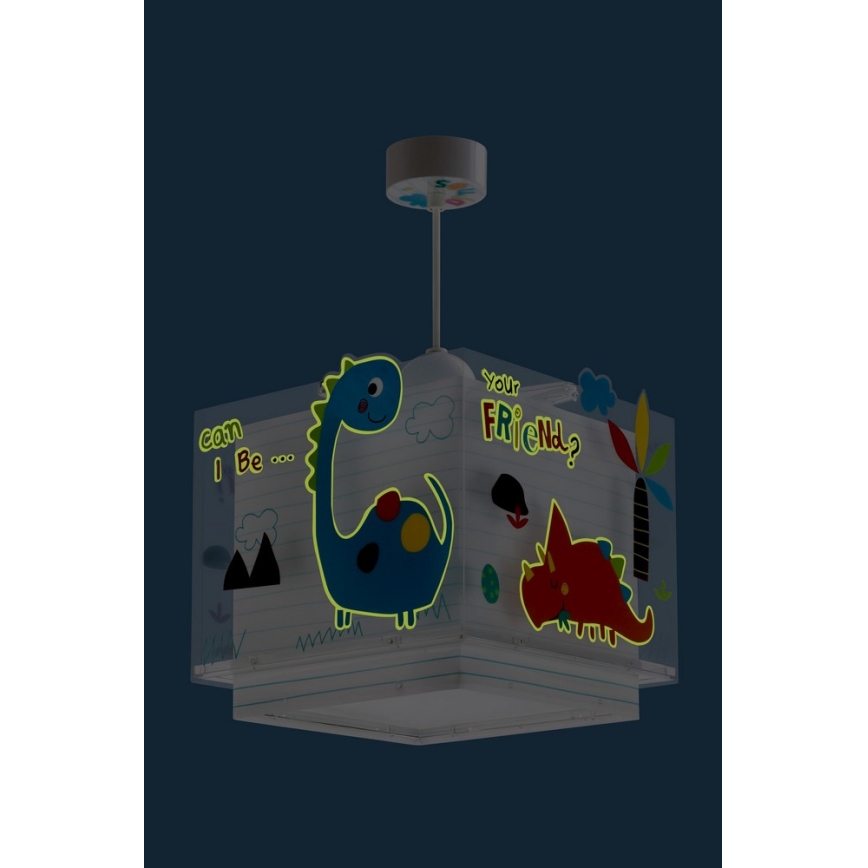 Dalber D-73452 - Suspension pour enfant DINOS 1xE27/60W/230V