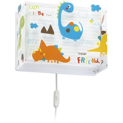 Dalber D-73458 - Applique murale enfant DINOS 1xE27/60W/230V