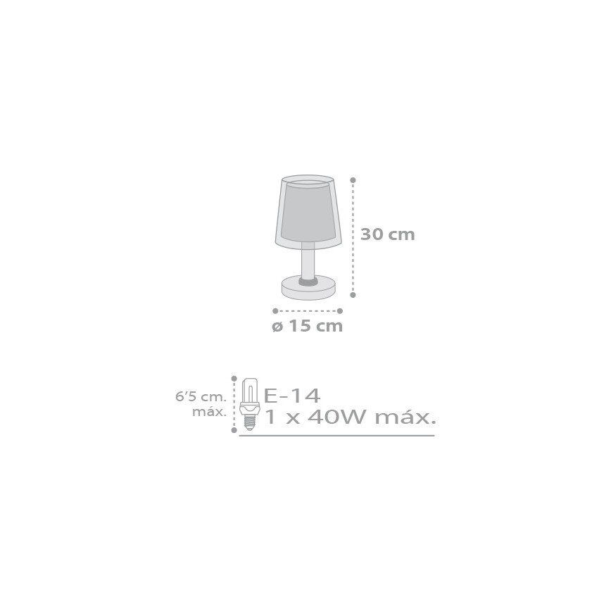 Dalber D-81211L - Lampe enfant STARS 1xE14/40W/230V