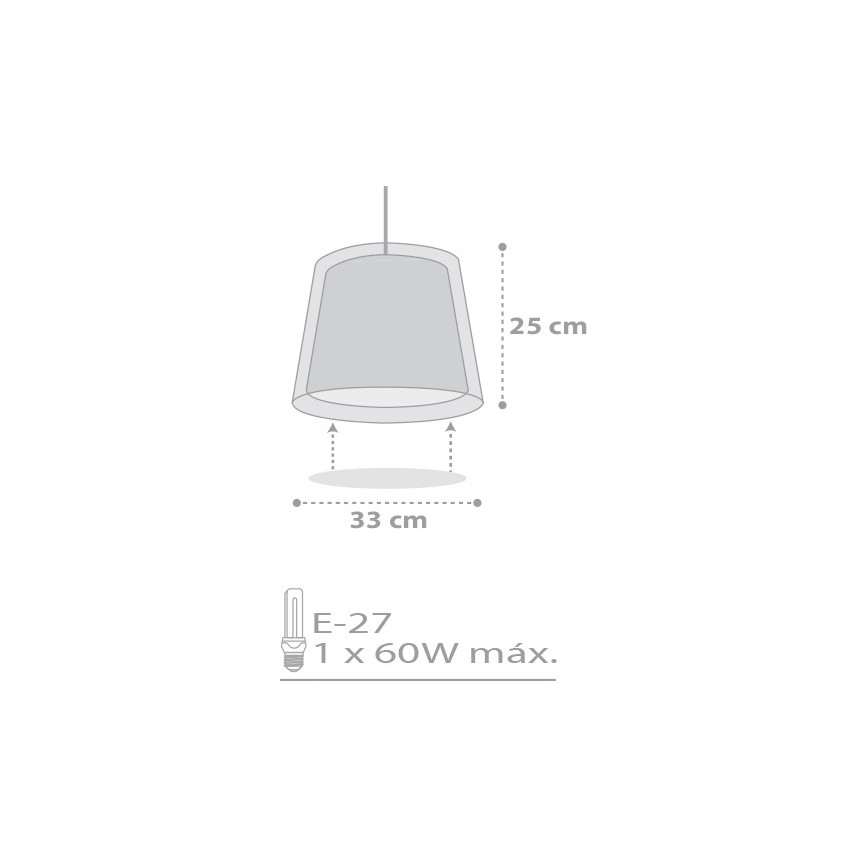 Dalber D-81212E - Suspension enfant STARS 1xE27/60W/230V