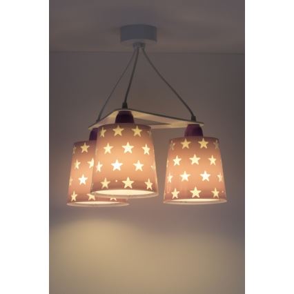 Dalber D-81214L - Suspension pour enfant STARS 3xE27/60W/230V