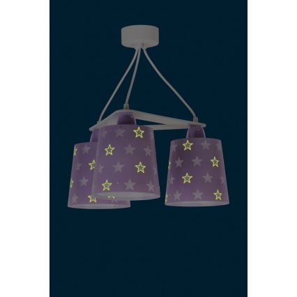 Dalber D-81214L - Suspension pour enfant STARS 3xE27/60W/230V