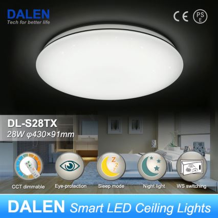 Dalen DL-S28TX - Plafonnier LED à intensité modulable STAR SKY LED/28W/230V