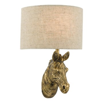 Där Lighting ABB0735 - Applique murale ABBY 1xE14/40W/230V lin/dorée