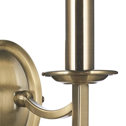 Där Lighting AMB0975 - Applique murale AMBASSADOR 2xE14/40W/230V en laiton