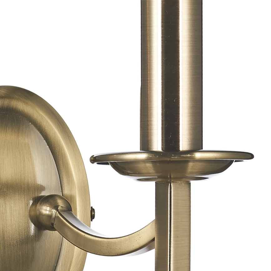 Där Lighting AMB0975 - Applique murale AMBASSADOR 2xE14/40W/230V en laiton
