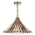 Där Lighting ARD866 - Lustre suspendu sur chaîne ARDECHE 1xE27/60W/230V laiton/brun fumé
