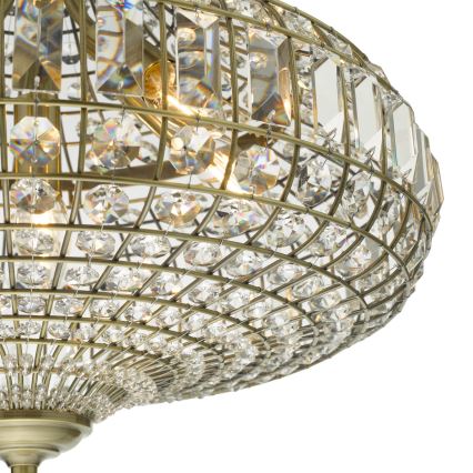 Där Lighting ASM0675 - Suspension à chaîne ASMARA 6xE14/40W/230V laiton