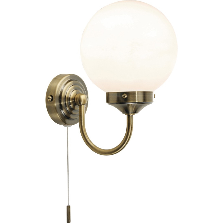 Där Lighting BAR0775 - Applique murale de salle de bains BARCLAY 1xE14/40W/230V IP44 laiton