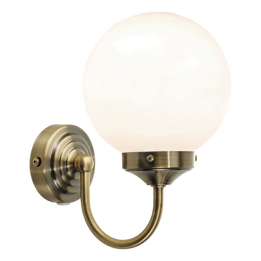 Där Lighting BAR0775 - Applique murale de salle de bains BARCLAY 1xE14/40W/230V IP44 laiton