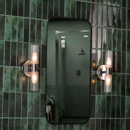 Där Lighting BOL0950 - Applique murale pour salle de bains BOLTON 2xG9/5W/230V IP44 chrome brillant