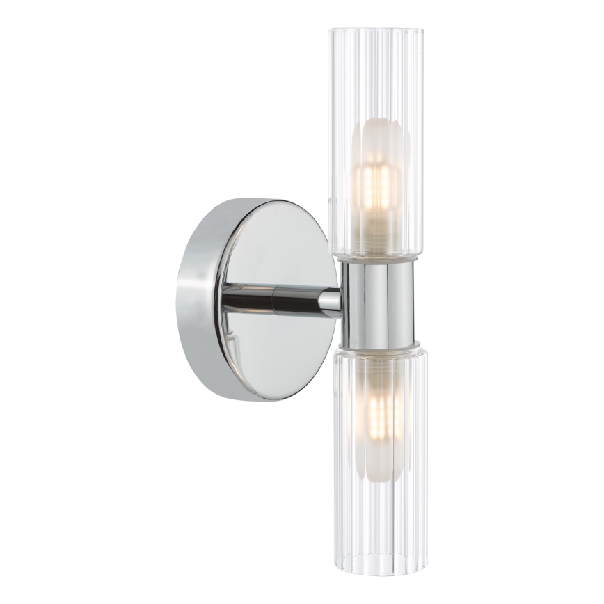 Där Lighting BOL0950 - Applique murale pour salle de bains BOLTON 2xG9/5W/230V IP44 chrome brillant
