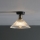 Där Lighting BOY0175 - Plafonnier BOYD 1xE27/60W/230V Ø 25 cm laiton/verre transparent
