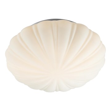 Där Lighting CAF502 - Plafonnier de salle de bains CAFE 1xE27/60W/230V Ø 27 cm IP44 blanc