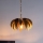Där Lighting CAR0135 - Lustre suspendu CARA sur chaîne 1xE27/60W/230V doré