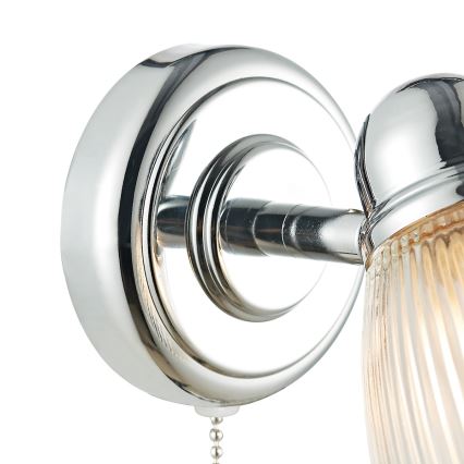 Där Lighting CED0738 - Applique murale pour salle de bains CEDRIC 1xG9/25W/230V IP44 finition chrome brillant