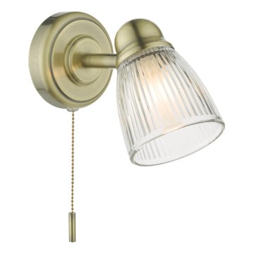 Där Lighting CED0775 - Applique murale pour salle de bains CEDRIC 1xG9/25W/230V IP44 laiton