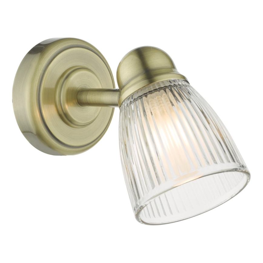 Där Lighting CED0775 - Applique murale pour salle de bains CEDRIC 1xG9/25W/230V IP44 laiton