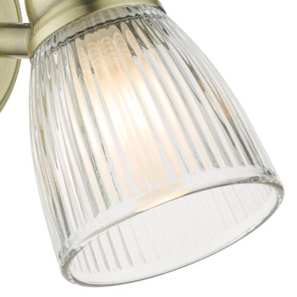 Där Lighting CED0775 - Applique murale pour salle de bains CEDRIC 1xG9/25W/230V IP44 laiton