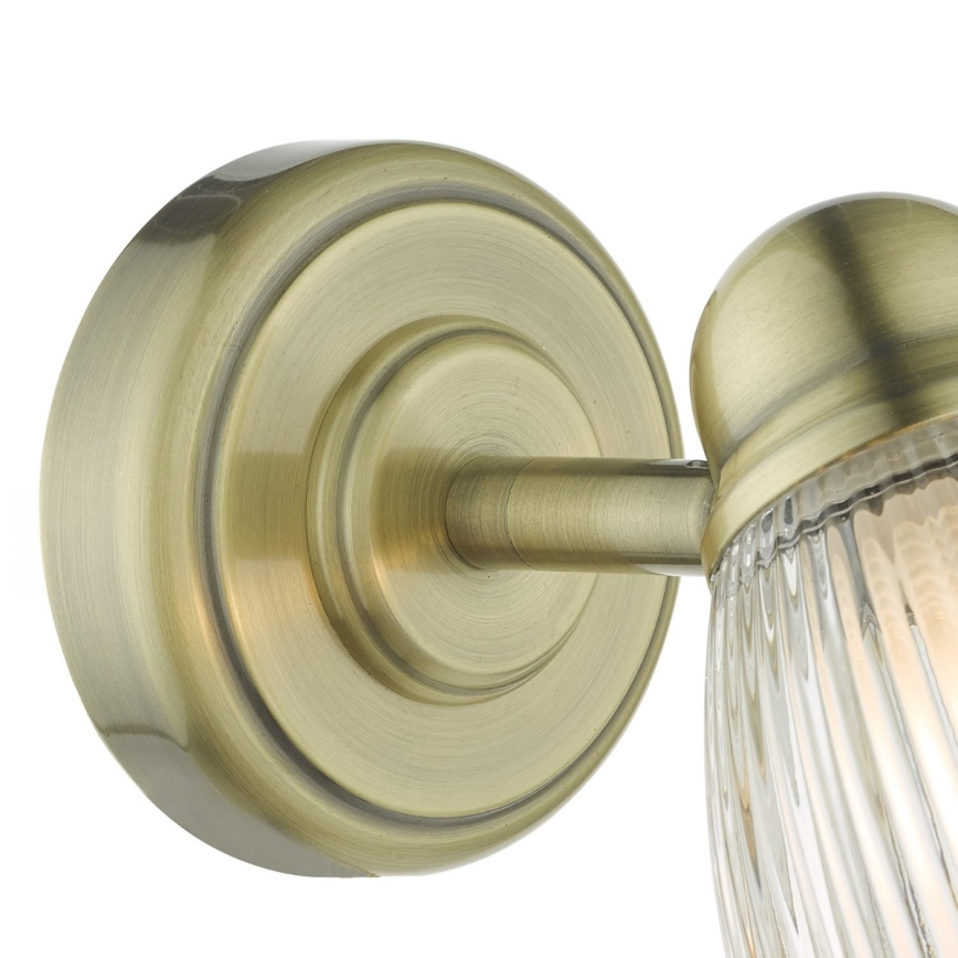 Där Lighting CED0775 - Applique murale pour salle de bains CEDRIC 1xG9/25W/230V IP44 laiton