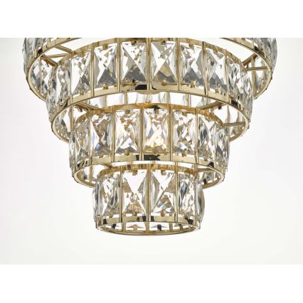 Där Lighting CER0135 - Lustre CERYS suspendu sur chaîne 1xE27/60W/230V doré