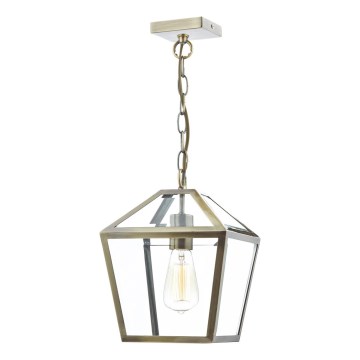 Där Lighting CHU0175 - Lustre sur chaîne CHURCHILL 1xE27/60W/230V en laiton
