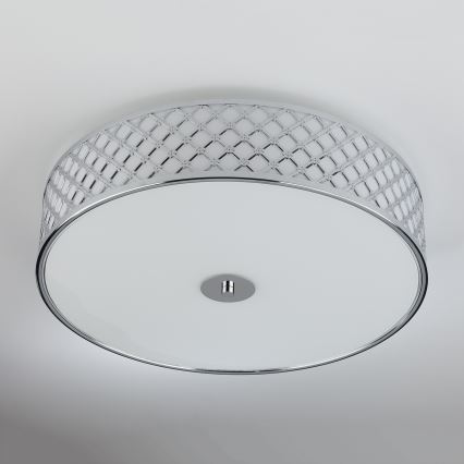 Där Lighting CIV5050 - Plafonnier CIVIC 5xE14/60W/230V Ø 50 cm chrome brillant