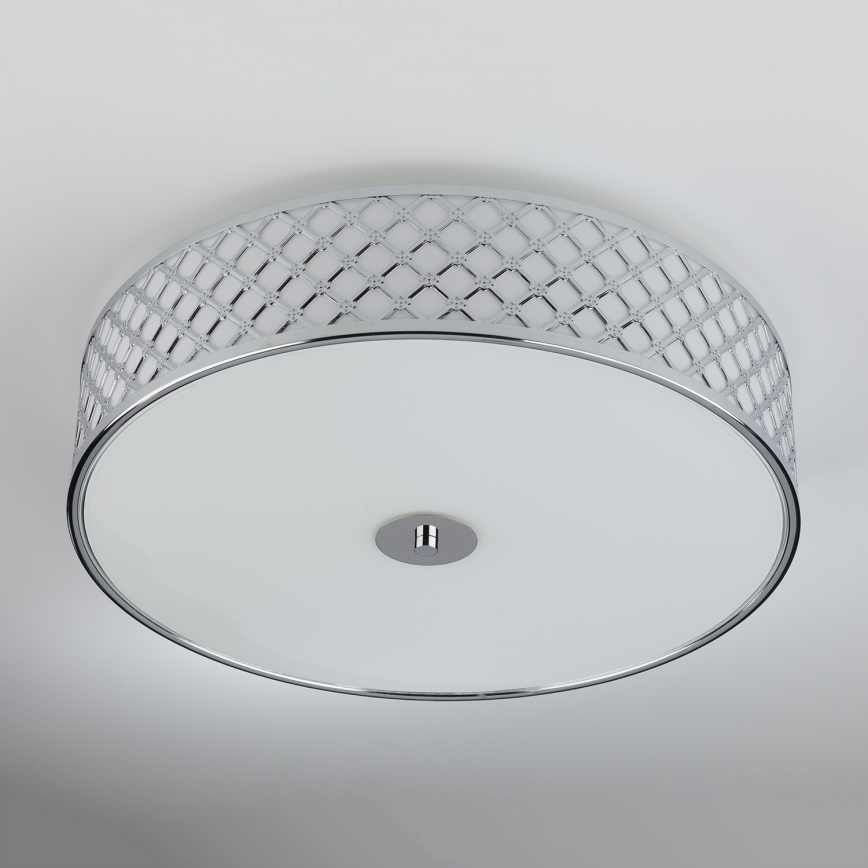 Där Lighting CIV5050 - Plafonnier CIVIC 5xE14/60W/230V Ø 50 cm chrome brillant
