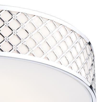 Där Lighting CIV5050 - Plafonnier CIVIC 5xE14/60W/230V Ø 50 cm chrome brillant